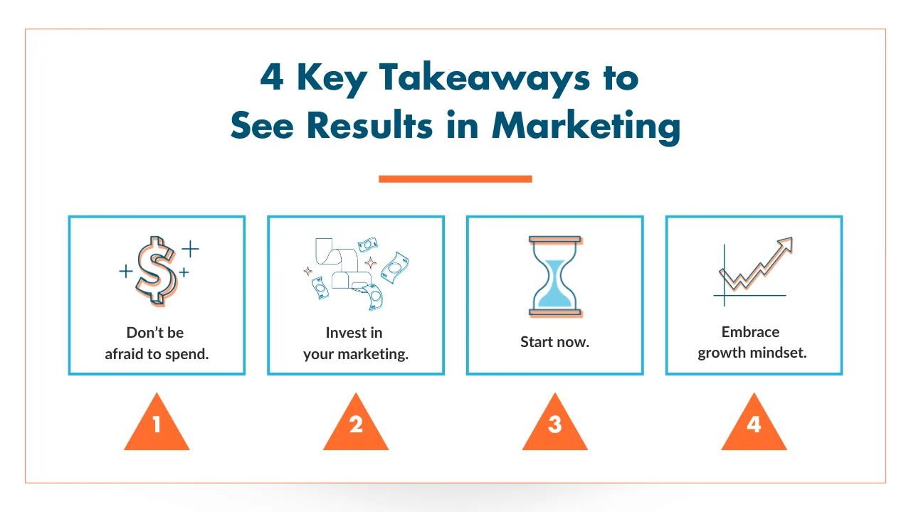 4 key takeaways to see results in marketing